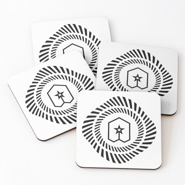 Item preview, Hypnotic Spiral Emblem | Twisted Geometric Art | Star Shield designed and sold by Half Mess.