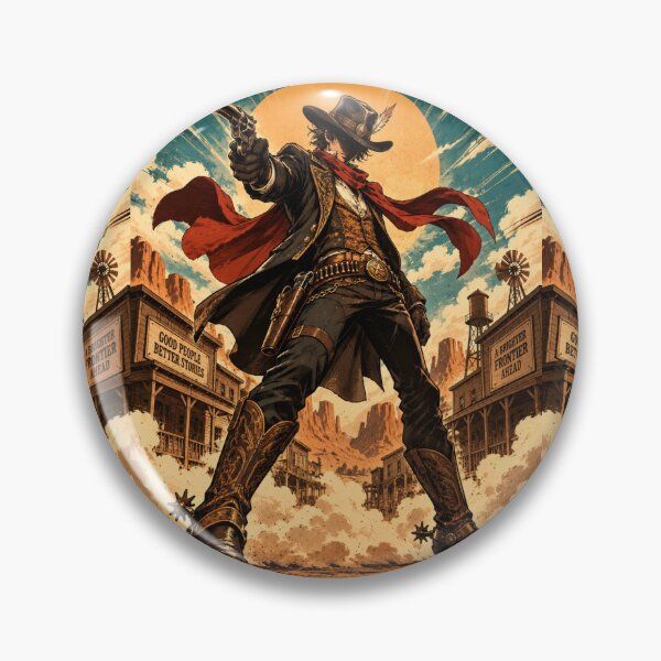 Item preview, Wild West Stand Rider — Dieselpunk Cowboy Anime Fan Art Tee designed and sold by Fanverse Merchandise.