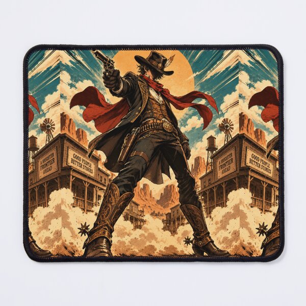 Item preview, Wild West Stand Rider — Dieselpunk Cowboy Anime Fan Art Tee designed and sold by Fanverse Merchandise.
