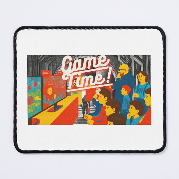 Item preview, Game Time Retro Vintage Arcade Risograph Illustration Gaming Tourney designed and sold by ZestlyStore94.