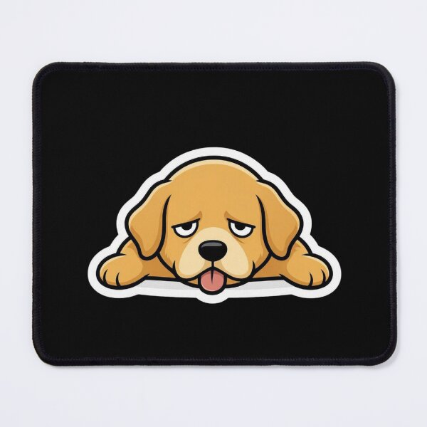 Item preview, Lazy Dog Sticker, Funny Tired Cartoon Dog designed and sold by gkhanco.