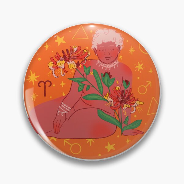 Item preview, Aries flower constellation  designed and sold by Erika Grench Art.