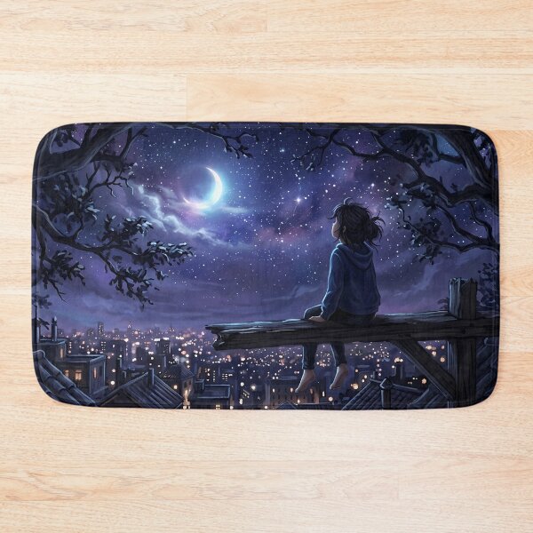 Item preview, Moonlit City Night Fantasy designed and sold by RkskArt.