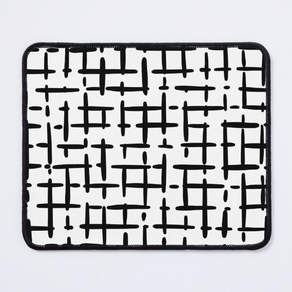 Item preview, Thick Black Broken Crosshatch on White designed and sold by KSimpson838.