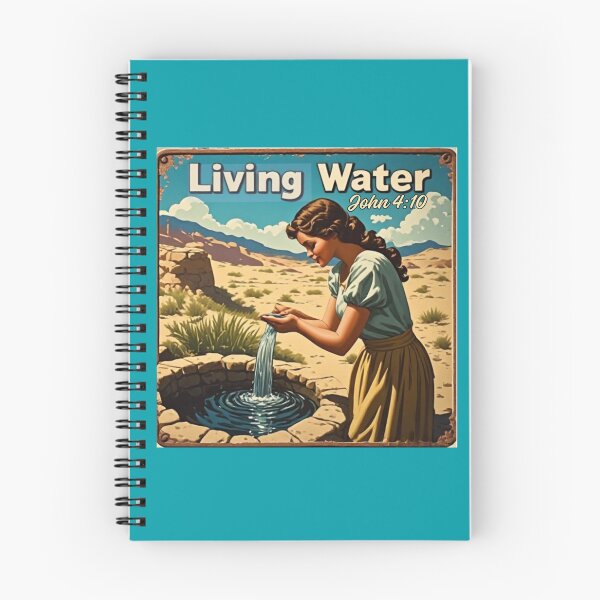 Item preview, Living Water - The Woman at the Well - John 4:10 designed and sold by scripturehood.