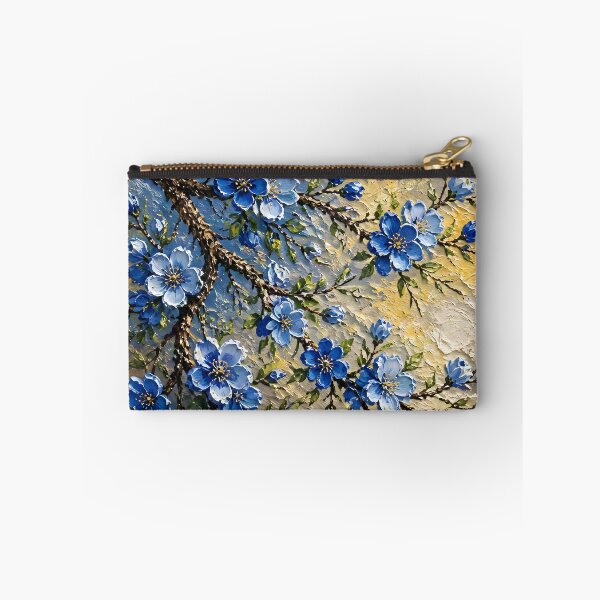 Item preview, Blue Cherry Blossoms Golden Sunset designed and sold by Serene Strokes Art.