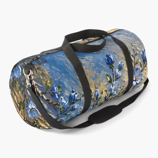 Item preview, Blue Cherry Blossoms Golden Sunset designed and sold by Serene Strokes Art.