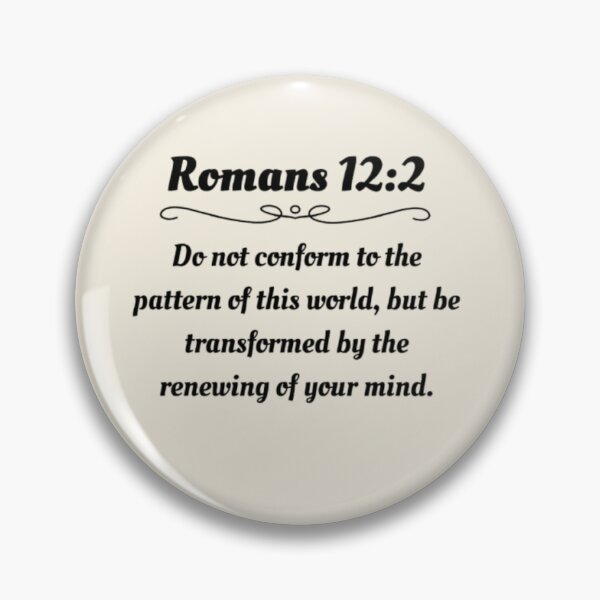 Item preview, Romans 12:2 Bible Verse Christian Typography Design - Be Transformed by the Renewing of Your Mind designed and sold by PoppaBear71.