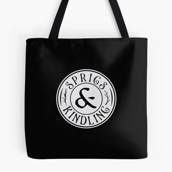 Item preview, Sprigs & Kindling Badge White designed and sold by SprigsnKindling.
