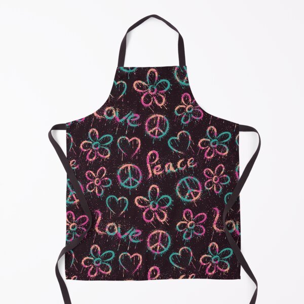 Item preview, Peace and Love Splatter Seamless Pattern designed and sold by CreativeDraws42.