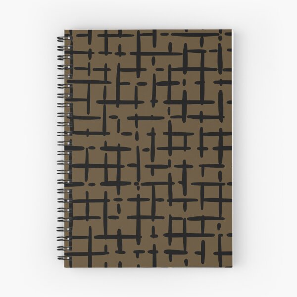 Item preview, Thick Black Broken Crosshatch on Brown designed and sold by KSimpson838.