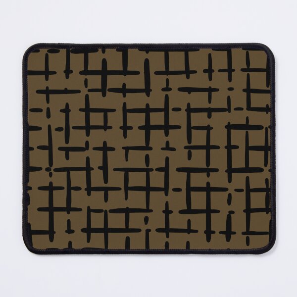 Item preview, Thick Black Broken Crosshatch on Brown designed and sold by KSimpson838.