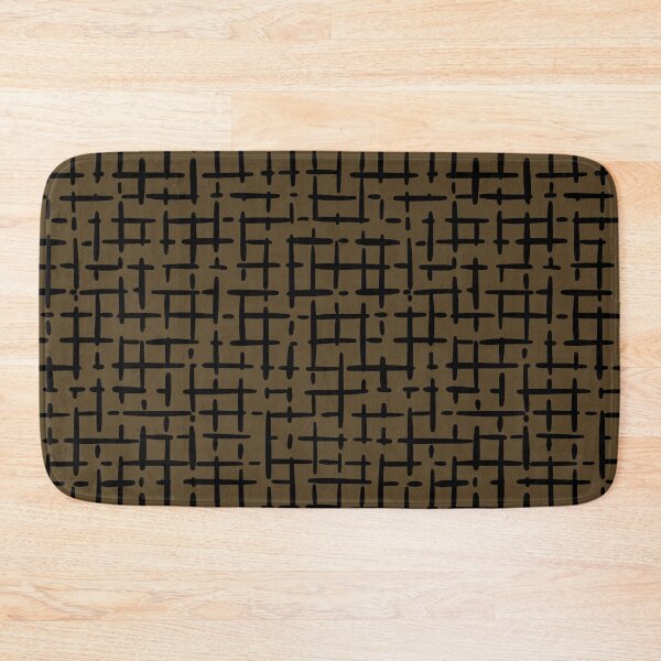 Item preview, Thick Black Broken Crosshatch on Brown designed and sold by KSimpson838.