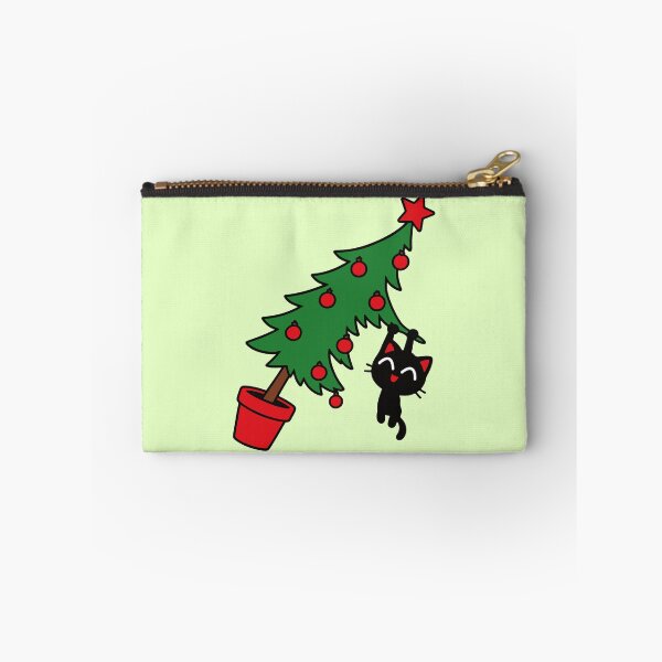 Item preview, Cute Black Cat Christmas Tree designed and sold by MewMade.