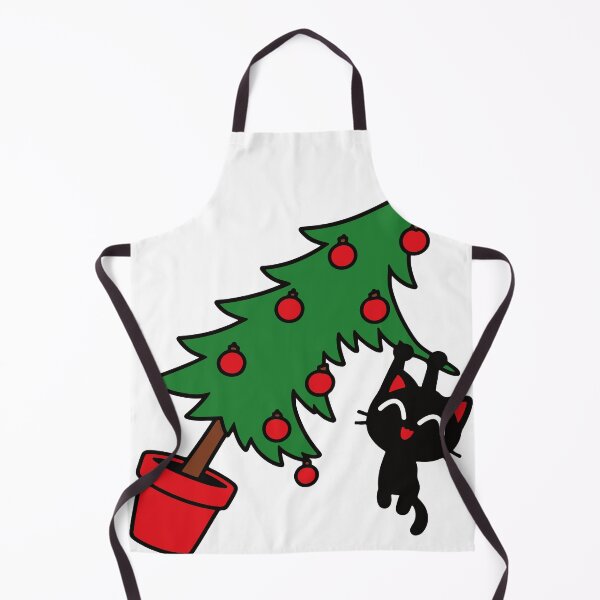 Item preview, Cute Black Cat Christmas Tree designed and sold by MewMade.