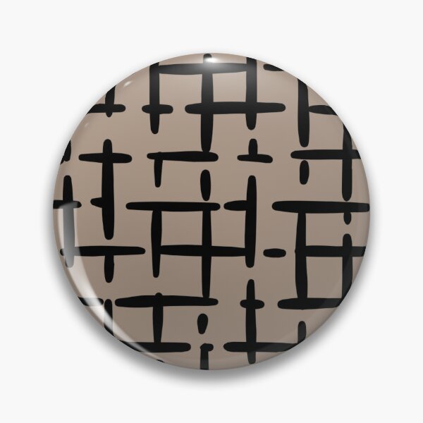 Item preview, Thick Black Broken Crosshatch on Light Brown designed and sold by KSimpson838.