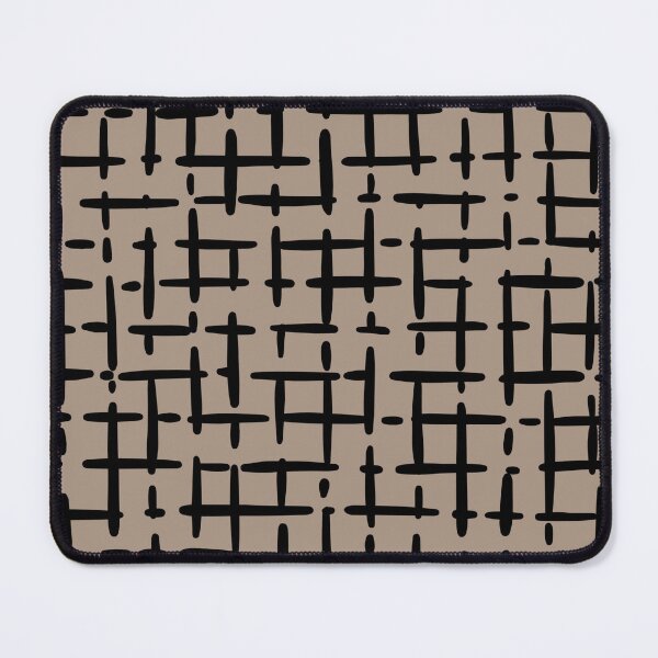 Item preview, Thick Black Broken Crosshatch on Light Brown designed and sold by KSimpson838.