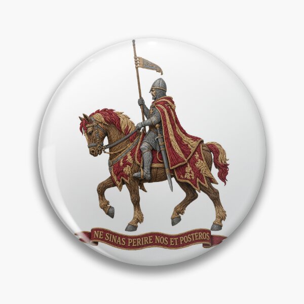 Item preview, Saint Wenceslas on Horseback – Medieval Embroidery designed and sold by tomperys.