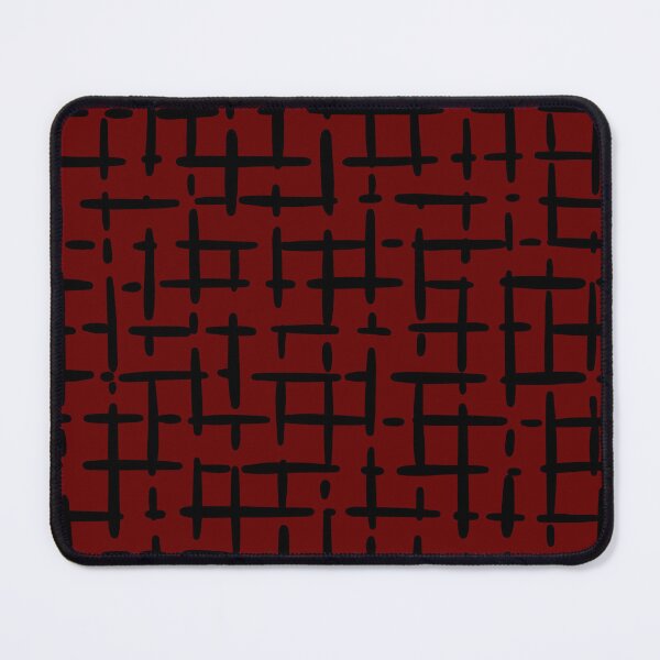 Item preview, Thick Black Broken Crosshatch on Dark Red  designed and sold by KSimpson838.