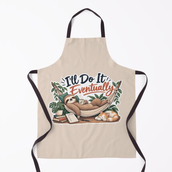 Item preview, I’ll Do It Eventually – Funny Sloth Procrastinator designed and sold by Sasas Design.