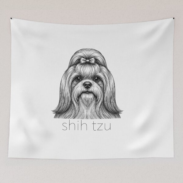 Item preview, Shih Tzu Portrait Illustration designed and sold by SUP-R-Ts.