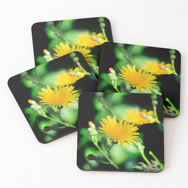 Item preview, Yellow flowers on black background designed and sold by olena2552.
