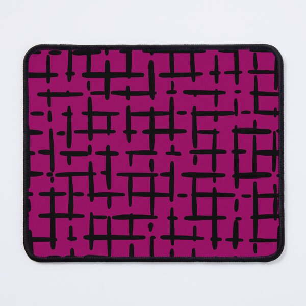 Item preview, Thick Black Broken Crosshatch on Dark Pink designed and sold by KSimpson838.