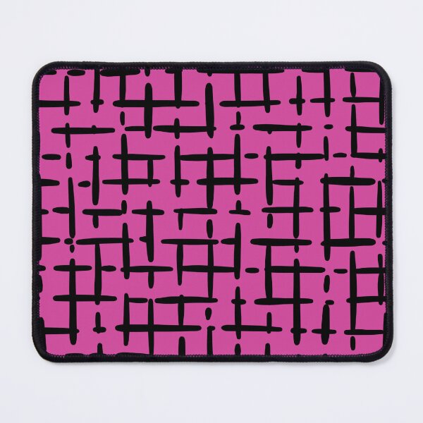 Item preview, Thick Black Broken Crosshatch on Pink designed and sold by KSimpson838.