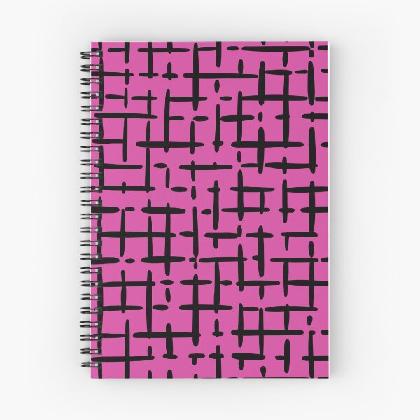 Item preview, Thick Black Broken Crosshatch on Pink designed and sold by KSimpson838.