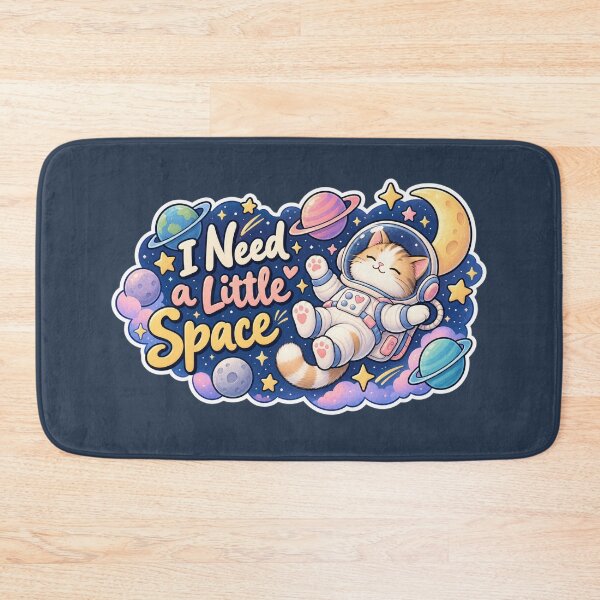 Item preview, I Need a Little Space – Funny Cat Astronaut designed and sold by Sasas Design.