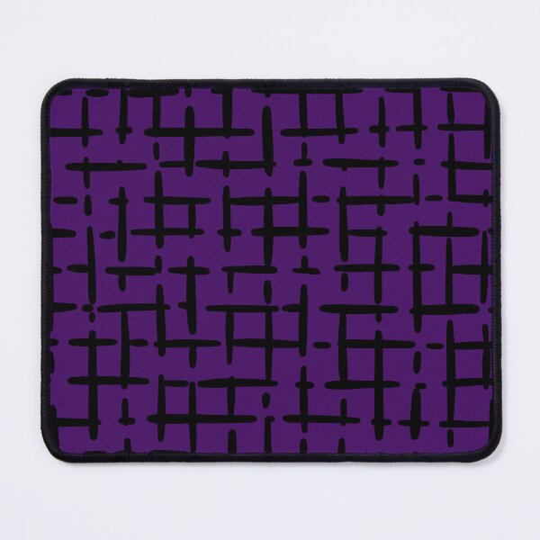 Item preview, Thick Black Broken Crosshatch on Dark Purple designed and sold by KSimpson838.