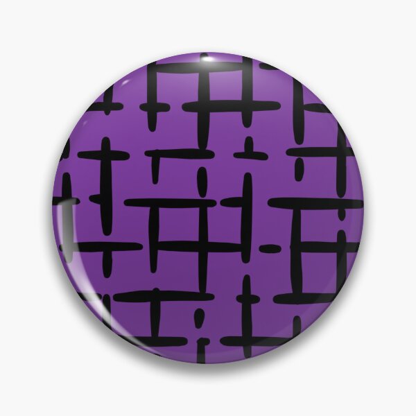Item preview, Thick Black Broken Crosshatch on Purple  designed and sold by KSimpson838.