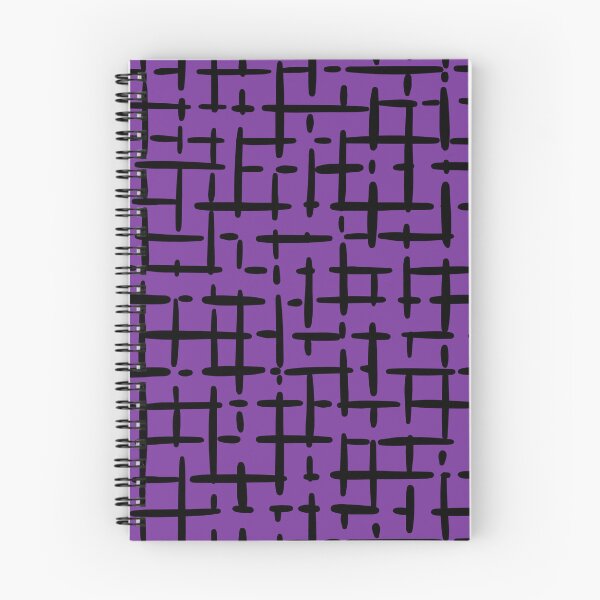 Item preview, Thick Black Broken Crosshatch on Purple  designed and sold by KSimpson838.