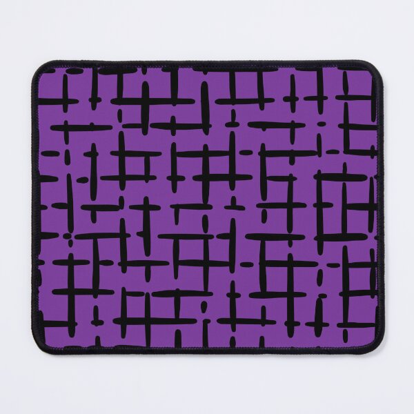 Item preview, Thick Black Broken Crosshatch on Purple  designed and sold by KSimpson838.