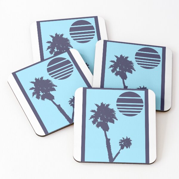 Item preview, Tropical Palm Sunset | Vintage After Dark | Retro Palm Trees designed and sold by Half Mess.