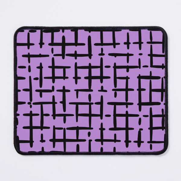 Item preview, Thick Black Broken Crosshatch on Light Purple  designed and sold by KSimpson838.