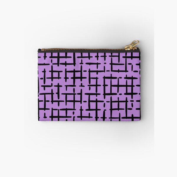 Item preview, Thick Black Broken Crosshatch on Light Purple  designed and sold by KSimpson838.