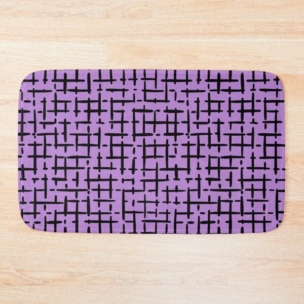 Item preview, Thick Black Broken Crosshatch on Light Purple  designed and sold by KSimpson838.