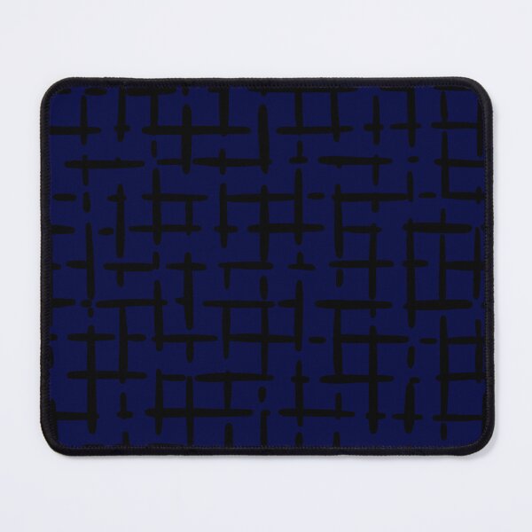 Item preview, Thick Black Broken Crosshatch on Dark Blue designed and sold by KSimpson838.