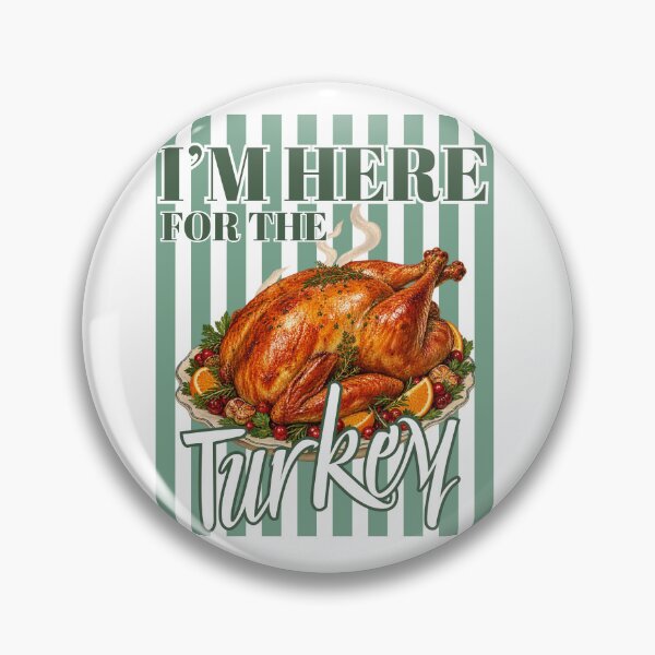 Item preview, I'm Here For The Turkey - Funny Thanksgiving Retro Turkey Feast designed and sold by Neurospicy Trolls.