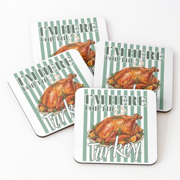Item preview, I'm Here For The Turkey - Funny Thanksgiving Retro Turkey Feast designed and sold by Neurospicy Trolls.