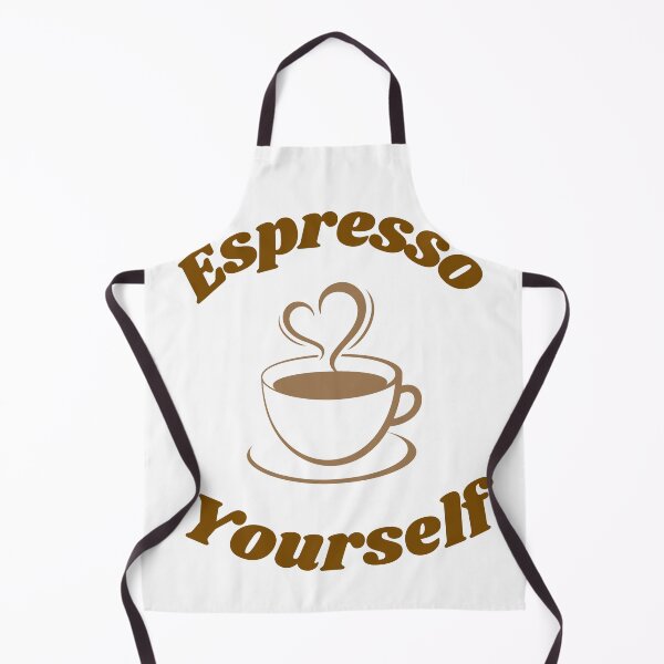 Item preview, Cute Espresso Yourself Coffee Pun Heart Latte Art designed and sold by Jelicint.