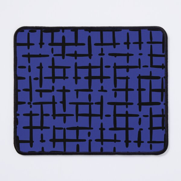Item preview, Thick Black Broken Crosshatch on Blue  designed and sold by KSimpson838.