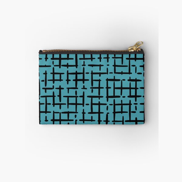 Item preview, Thick Black Broken Crosshatch on Teal designed and sold by KSimpson838.