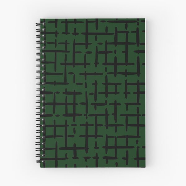 Item preview, Thick Black Broken Crosshatch on Dark Green  designed and sold by KSimpson838.