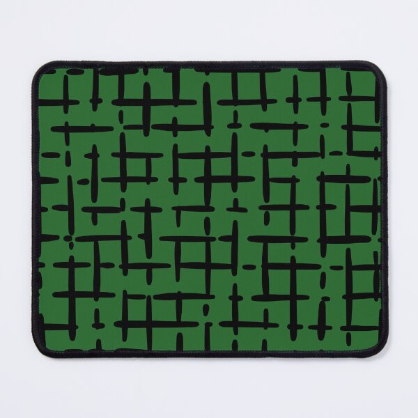Item preview, Thick Black Broken Crosshatch on Green  designed and sold by KSimpson838.