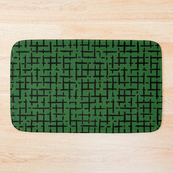 Item preview, Thick Black Broken Crosshatch on Green  designed and sold by KSimpson838.
