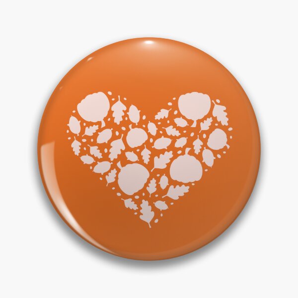 Item preview, Autumn Heart with Pumpkins, Leaves and Acorns designed and sold by A-U-Design.