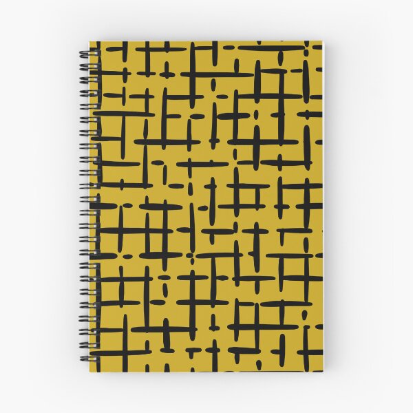 Item preview, Thick Black Broken Crosshatch on Dark Yellow  designed and sold by KSimpson838.