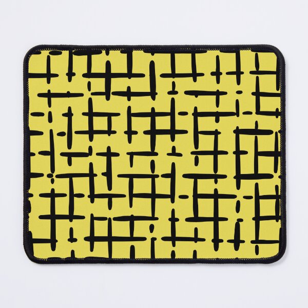 Item preview, Thick Black Broken Crosshatch on Yellow  designed and sold by KSimpson838.